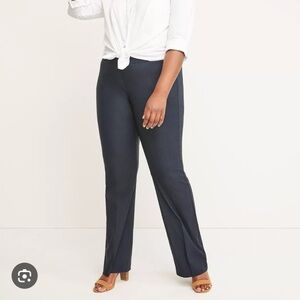 Lane Bryant The Allie Black Flattering Pants w/ Belt Loops Size 22R